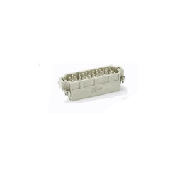 Insert HEE, Quick Connection à ressort, femelle, 46 pin, 16A, Polycarbonate, 24B|48B 